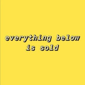 everything below is sold